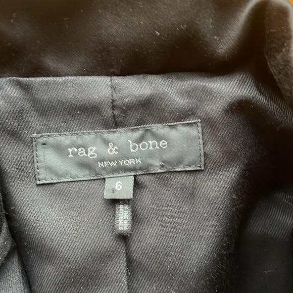 Rag and bone blazer size 6 black - Picture 6 of 7